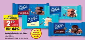 Biedronka Czekolada gorzka klasyczna 64% e. wedel oferta