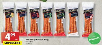 Biedronka Kabanosy drobiowo-wieprzowe krakus animex oferta