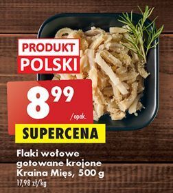 Biedronka Flaki wołowe gotowane krojone kraina mięs oferta