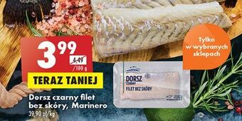 Biedronka Dorsz czarny filet bez skóry marinero oferta