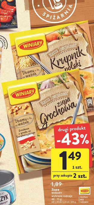Intermarche Krupnik polski winiary nasza specjalność oferta