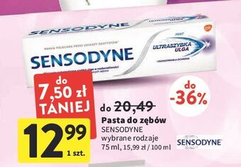 Intermarche Pasta do zębów sensodyne ultraszybka ulga oferta