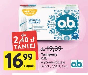 Intermarche Tampony normal o.b. procomfort oferta