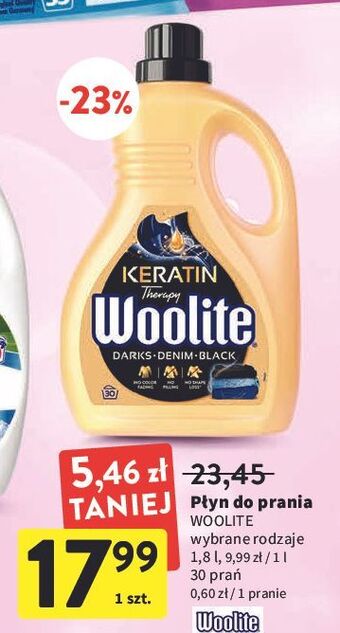 Intermarche Płyn do prania dark woolite keratin oferta