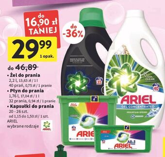 Intermarche Kapsułki do prania mountain spring ariel all in 1 oferta