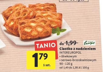 Intermarche Ciastko z nadzieniem serowo-brzoskwiniowym inter europol oferta