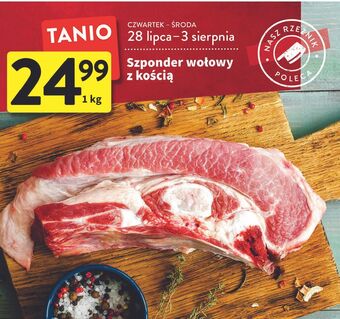 Intermarche Szponder wołowy z kością oferta