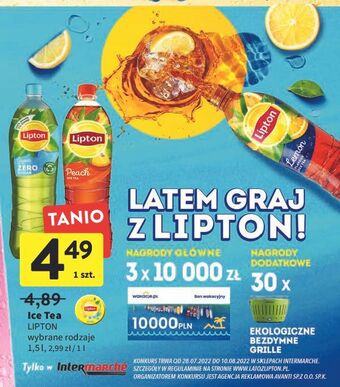 Intermarche Herbata mrożona lemon lipton ice tea oferta