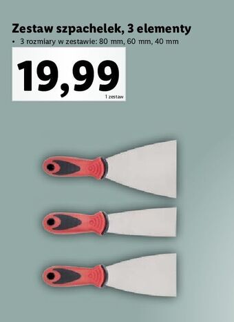 Lidl Zestaw szpachelek parkside oferta