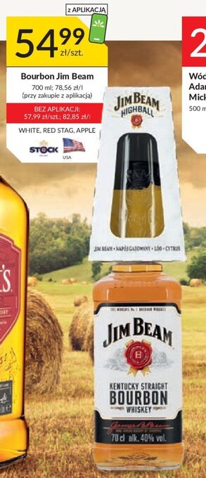 Stokrotka Bourbon Jim Beam 700 ml oferta