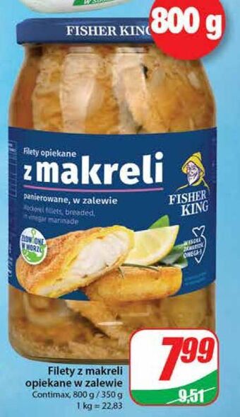 Dino Filety z makreli panierowane i smażone w zalewie octowej fisher king oferta