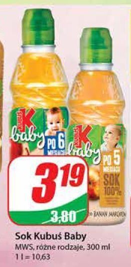 Dino Sok jabłko-banan-marchew kubuś baby oferta