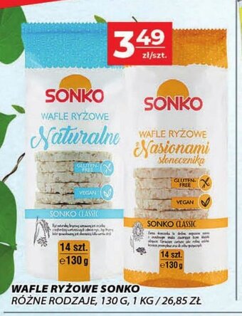 Top Market Wafle ryżowe Sonko 130 g oferta