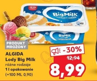 Kaufland Algida Lody Big Milk 1 l oferta
