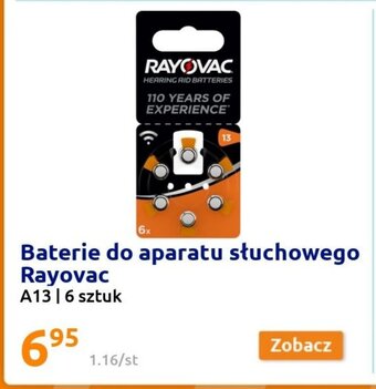 Action Baterie do aparatu słuchowego Rayovac oferta