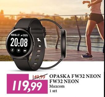 E.Leclerc Smartwatch fit fw32 neon czarny maxcom oferta