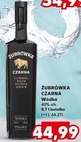 Kaufland Wódka żubrówka czarna oferta
