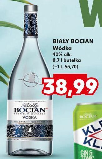 Kaufland Wódka biały bocian vodka oferta