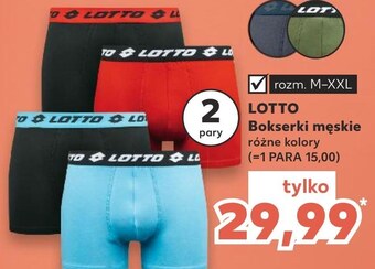 Kaufland Bokserki męskie lotto oferta