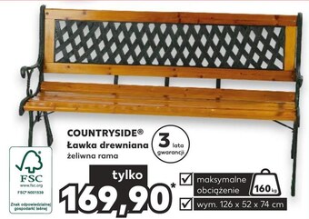 Kaufland Ławka ogrodowa countryside oferta