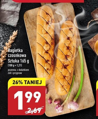 ALDI Bagietka czosnkowa 165g oferta
