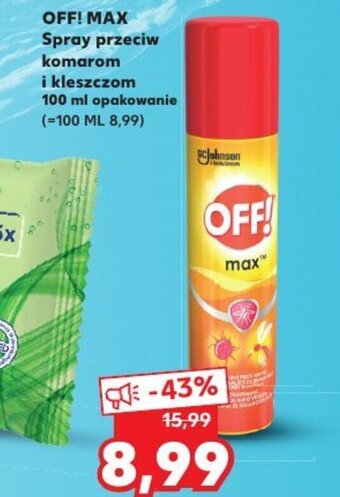 Kaufland OFF! Max spray przeciw komarom i kleszczom 100 ml oferta
