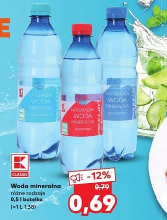 Kaufland Woda mineralna 0,5 l oferta