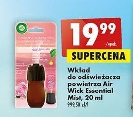 Biedronka Wkład do odświeżacza calming rose air wick essential mist oferta