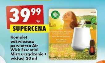 Biedronka Odświeżacz + wkład szczęście air wick essential mist oferta