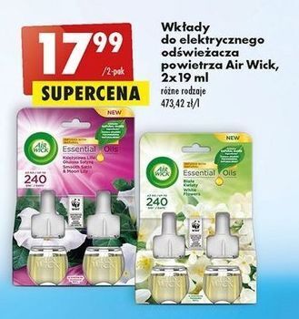 Biedronka Wkład księżycowa lilia otulona satyną air wick electric essential oils oferta