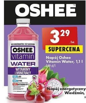 Biedronka Napój witaminy i minerały oshee vitamin water oferta