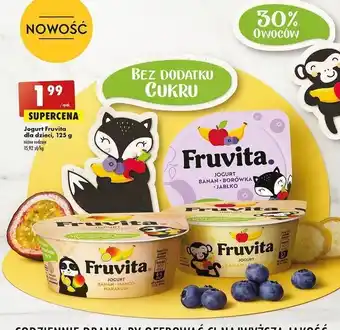 Biedronka Jogurt banan-mango-marakuja fruvita oferta