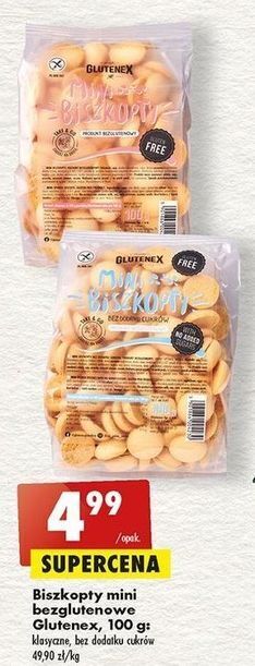 Biszkopty bezglutenowe bez cukru glutenex