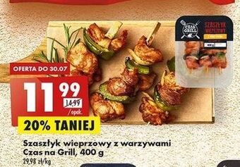 Biedronka Szaszłyk wieprzowy z warzywami czas na grill oferta