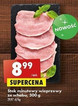 Biedronka Stek minutowy ze schabu oferta