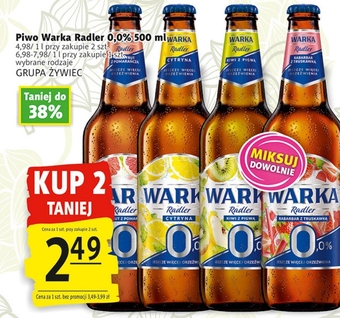 Prim Market Warka radler piwo bezalkoholowe z lemoniadą o smaku cytrusowym 500 ml oferta