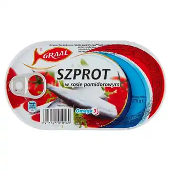 Lidl Graal szprot w sosie pomidorowym 170 g oferta