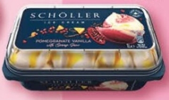Delikatesy Centrum Schöller sorbet z granatu i lody waniliowe z sosem pomarańczowym 1 l oferta