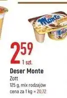 E.Leclerc Deser z kawałkami ciastek zott monte cookies oferta