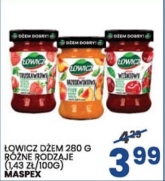 Wafelek Łowicz dżem 280 g oferta