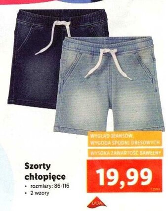 Lidl Szorty chłopięce oferta
