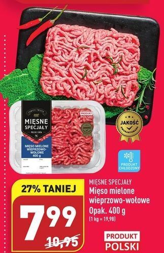 ALDI Mięso mielone wieprzowo wołowe mięsne specjały zawsze świeże (aldi) oferta