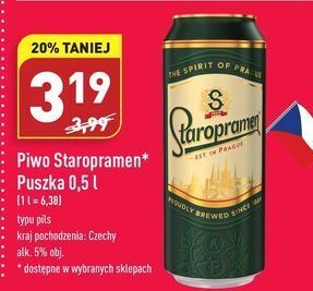 ALDI Piwo staropramen premium oferta