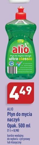 ALDI Płyn do mycia naczyń ultra classic alio oferta