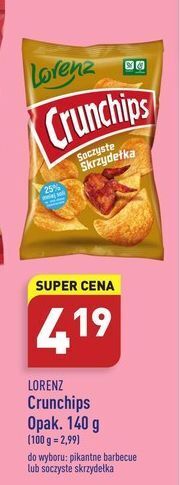 ALDI Chipsy soczyste skrzydełka crunchips oferta