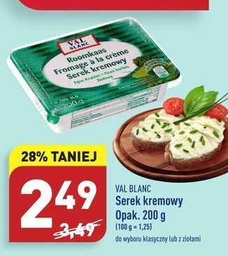ALDI Serek kremowy ziołowy val blanc oferta
