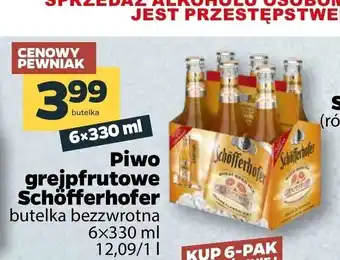 Netto Piwo grejpfrutowe Schofferhofer 6x330ml oferta