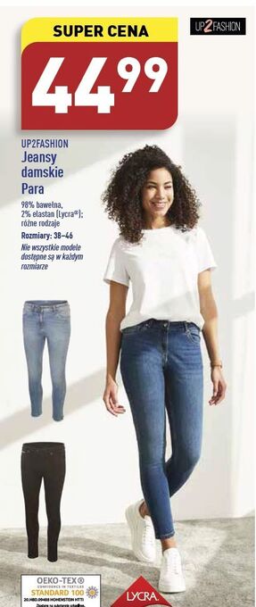 ALDI Jeansy damskie 38-46 up2fashion oferta