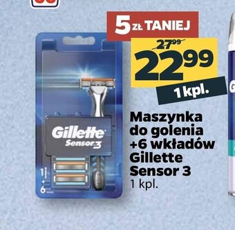 Netto Maszynka do golenia + 6 wkładów Gillette Sensor 3 oferta