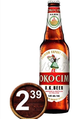 Hitpol Okocim o.k. beer piwo jasne 500 ml oferta